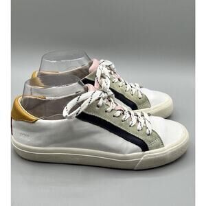 Madewell Delia‎ Sidewalk Low Top Sneakers Womens Sz 7 White Leather